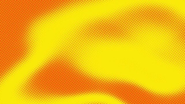 Abstract gradient halftone dotted background with a pop cartoon comic motion pattern. Seamless loop in retro monochrome vintage style in 4k. Fit for tint, alpha, or overlay layer. Half Tone minimal