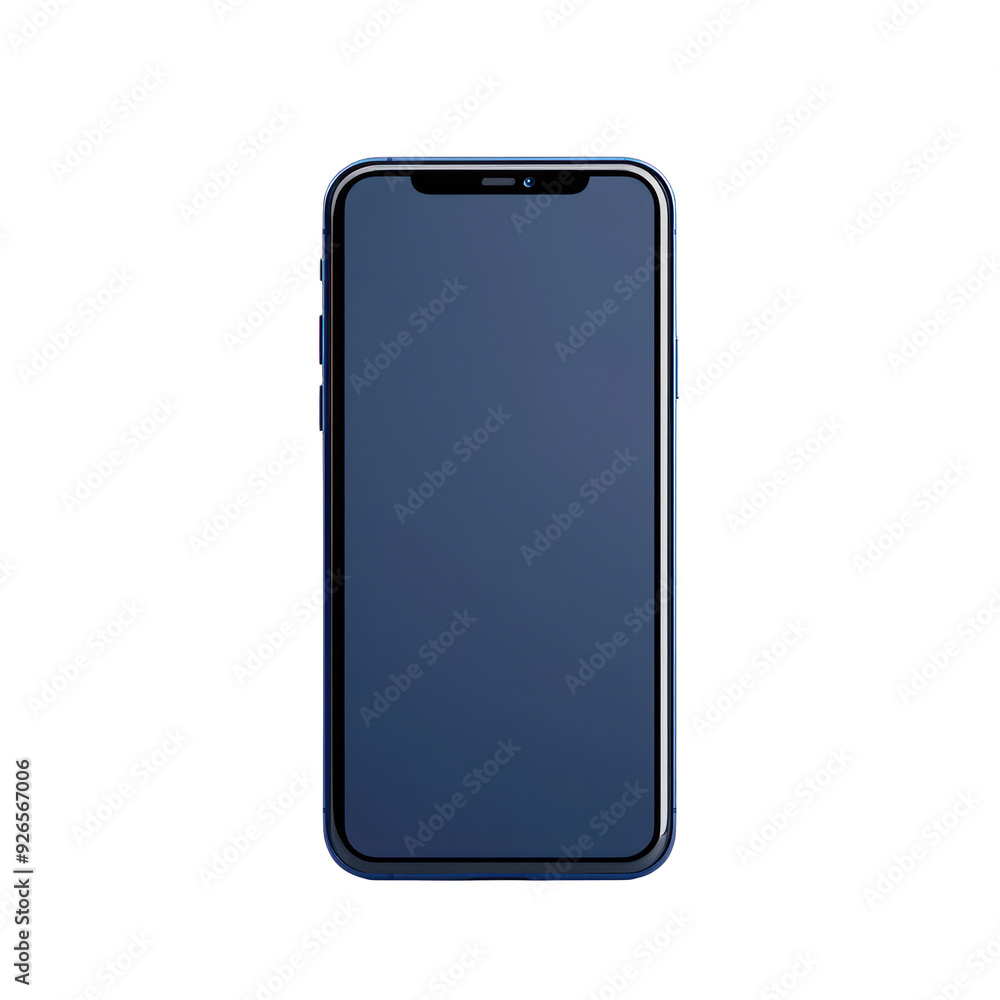 Aufkleber a modern smartphone with a sleek design and blank screen, ideal for showcasing app concepts or digit