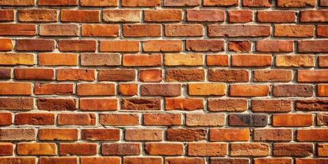 Obraz premium A detailed close-up image of a brick wall background , brick, wall, texture, background, red, construction, masonry, design
