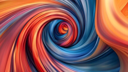 Obraz premium Colorful rainbow swirl background with vibrant gradient hues