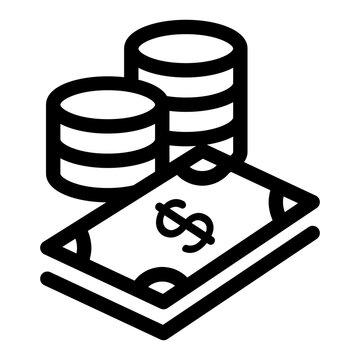 recommend clip art: Fund icon in thin line style vector illustration graphic design