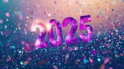 Glittering 2025 New Year's Celebration