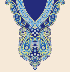 seamless beautiful wallpaper cards neck line design floral leaf vintage ornament Victorian ethnic print paisley pattern