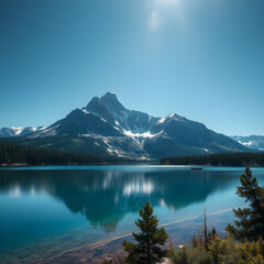 El Azul del Lago: Monta&ntilde;as Majestuosas