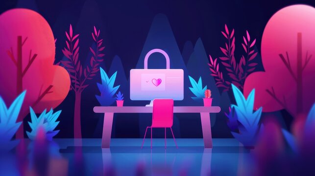 A mockup of a social media post promoting cybersecurity tips to prevent identity theft and phishing attacks, targeting a tech-savvy audience.