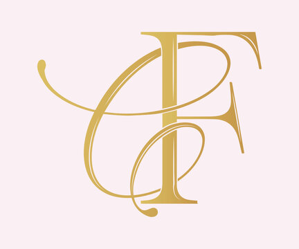 CF,FC, logo CF, Letter CF,monogram CF, vector, logo, Wedding Monogram Initials, Wedding Logo, Wedding Monogram,Logo Design