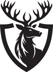 Deer Shield Vector