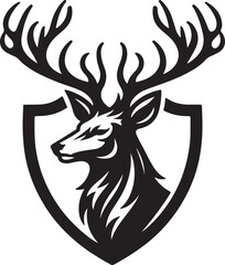 Deer Shield Vector