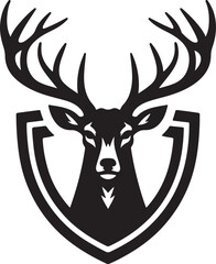 Deer Shield Vector