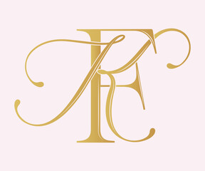 KF,FK, logo KF, Letter KF,monogram KF, vector, logo, Wedding Monogram Initials, Wedding Logo, Wedding Monogram,Logo Design