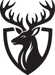 Deer Shield Vector