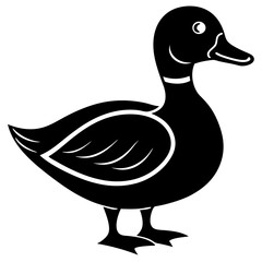 illustration of a duck vector silhouette