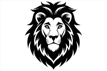 Lion Head logo icon, lion face vector Illustration, on an isolated Background