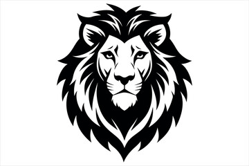 Fototapeta premium Lion Head logo icon, lion face vector Illustration, on an isolated Background
