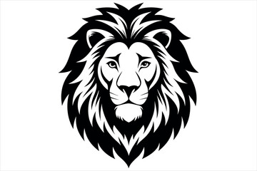 Obraz premium Lion Head logo icon, lion face vector Illustration, on an isolated Background