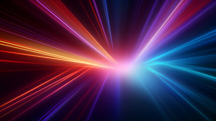 Laser Neon Lights Show AI Artwork