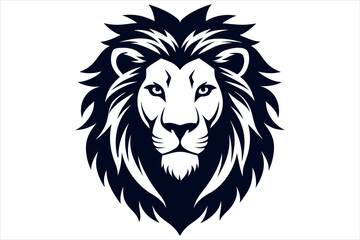 Fototapeta premium Lion Head logo icon, lion face vector Illustration, on an isolated Background