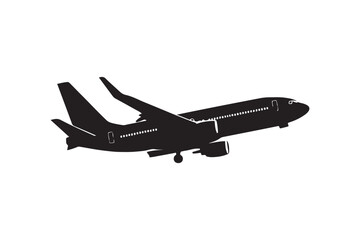 Plane silhouette vector illustration
