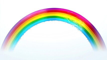Rainbow Arcing Through Water Droplets
