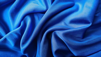Design bright blue fashion background cotton colorful abstract pattern textured fabric clothes material textile