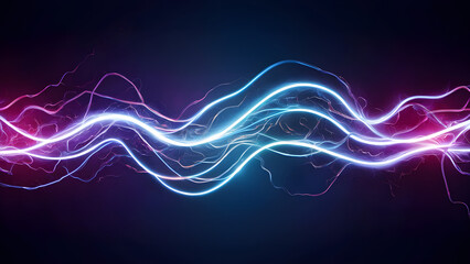 Neon Wave Energy Flow