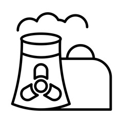 Nuclear Power Plant icon Design