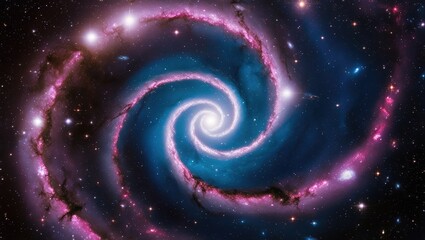 Spiral Galaxy in Deep Space