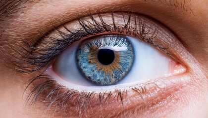 Fototapeta premium Human closeup vision iris macro eye eyeball