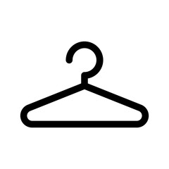 Hanger icon in thin line style vector illustration graphic design