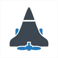 Fototapeta premium Drone icon. Military drone icon