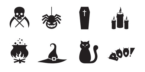 Halloween. Horror stories. Bat. Witch. Illustration.