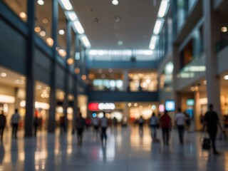 shopping mall blurred background
