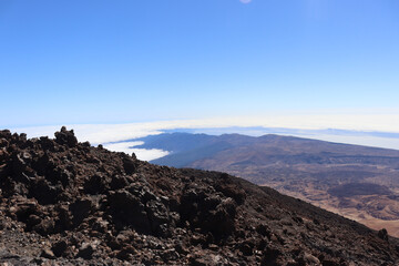 Volcanic rocks on the Teide volcano (Tenerife, Spain)