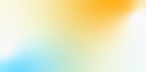 Digital grainy gradient with a colorful soft noise effect. Vintage Grunge Texture Pattern in blue and yellow Tones for Artful Wallpaper. Gradient blur, noise, grain, texture abstract background.	
