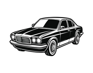 car silhouette vector illustration