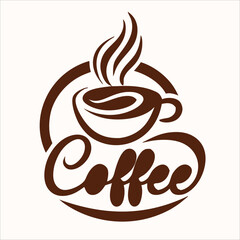 Coffee vector for logo, template, restaurant menu and so on