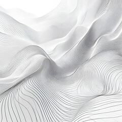 Naklejka premium Abstract digital wavy line background ai generative