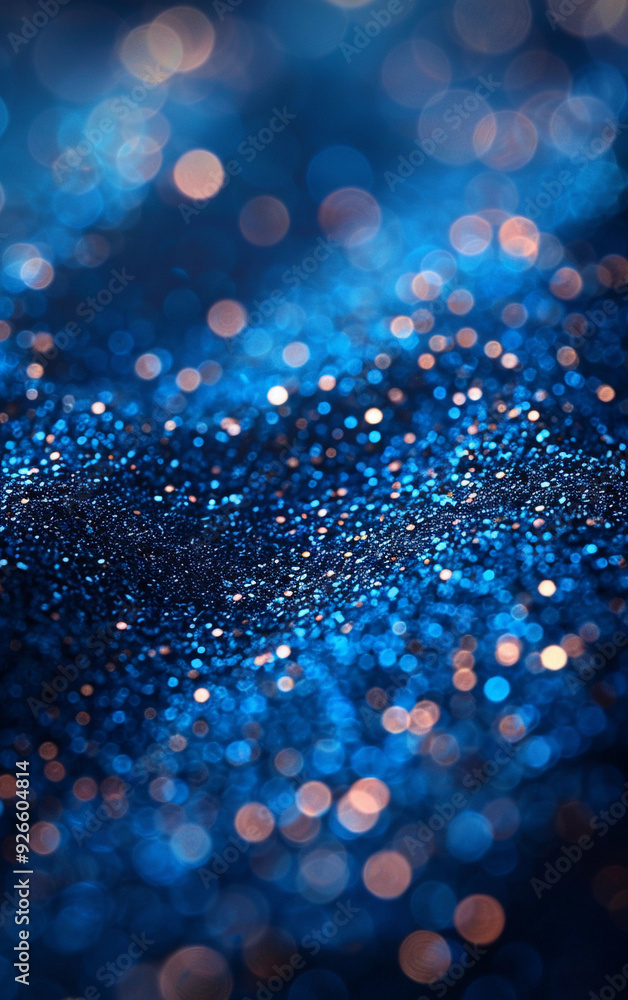 Aufkleber a blue background with a lot of small blue and red dots. the dots are scattered all over the backgro