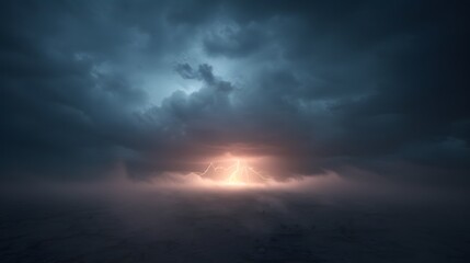 Cloud storm sky Huge thunderstorm hits at night
