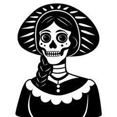 girl with a skull