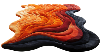 Modern luxury carpet on a transparent background