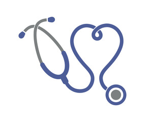 Symbol zdrowia i medycyny, stetoskop i serce  © robert6666