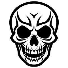 human skull vector illustration