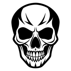 human skull vector illustration