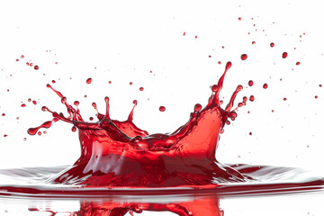 Red Liquid Splash
