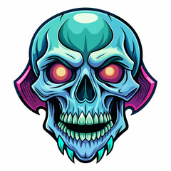 Day of the Dead celebration Sugar Skull vector illustration 