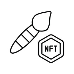 art line icon with white background vector stock illustration