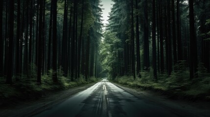 Fototapeta premium Tranquil sunrise over a vast countryside landscape with mountains.