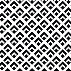Geometrical black and white square seamless pattern.