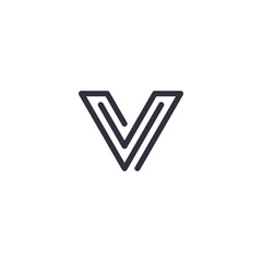 V logo, letter v, initial v logo design
